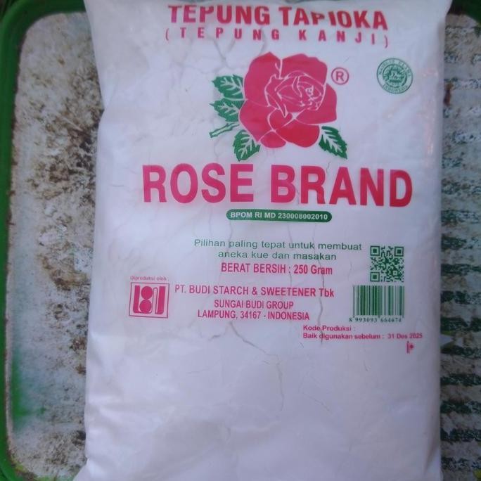 

Terlaris Tepung Kanji Tapioka Cap Rose Brand 250G