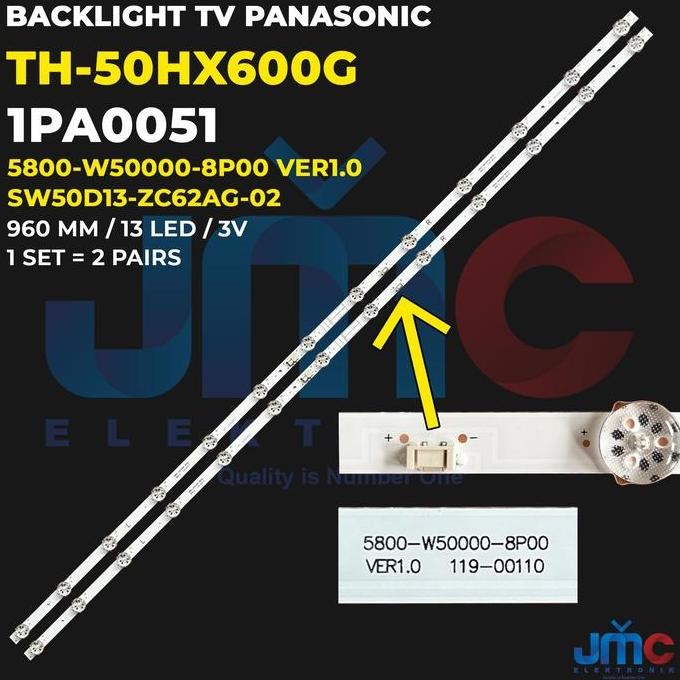 TERMURAH - Backlight TV for Panasonic 50 Inch TH-50HX600G TH50HX600G 13K