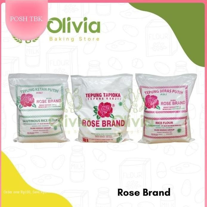 

Terlaris Ps Tepung Tapioka/Tepung Kanji Rose Brand - 500 Gram