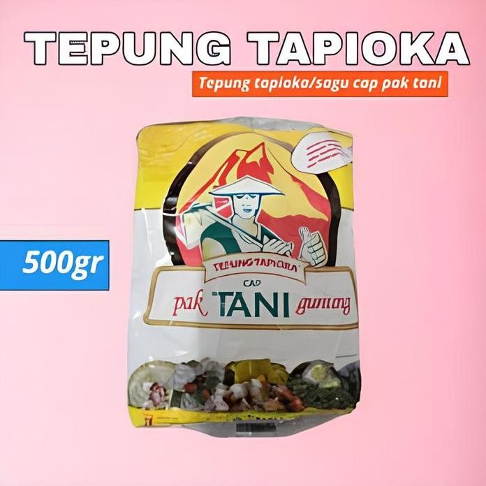 

Terlaris [500Gr] Tepung Tapioka Cap Pak Tani / Sagu Pak Tani / Tepung Kanji Pak Tani