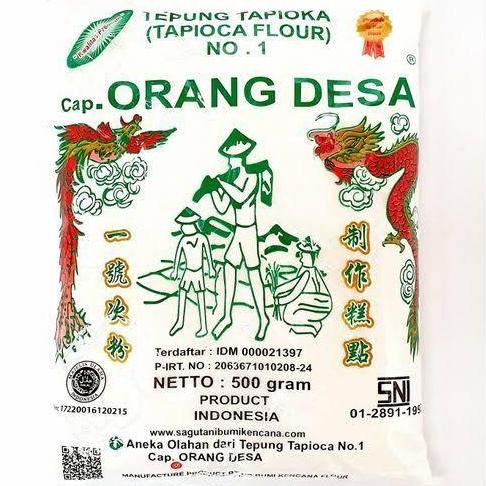 

Terlaris Tepung Kanji / Tepung Tapioka Cap Orang Desa 500Gr