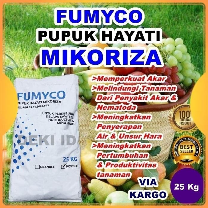 

Terlaris Fumyco Powder 25 Kg Via Kargo Pupuk Mikoriza Agen Hayati Jamur Organik