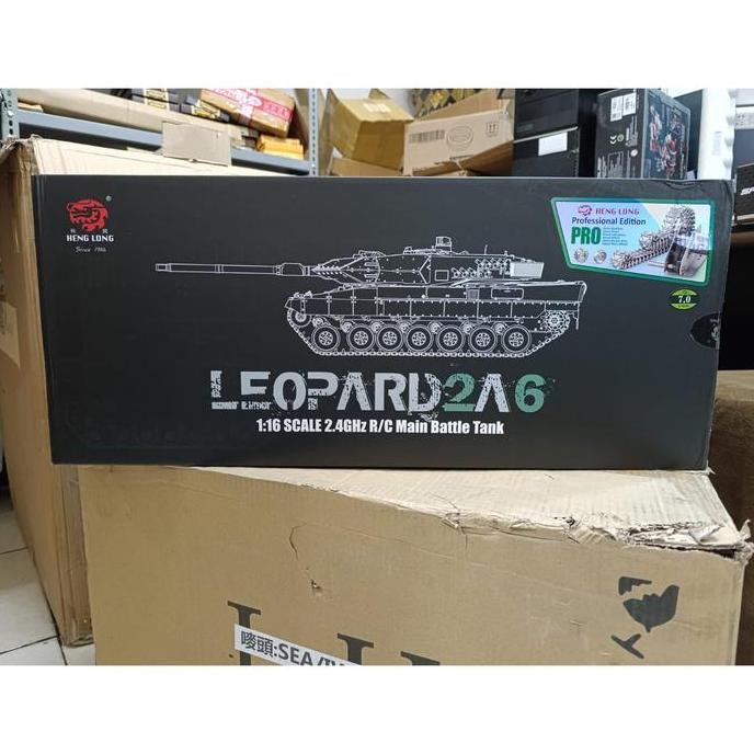 Miliki Henglong Rc German Leopard 2A6 Tank 1/16 Remote Control 2.4Ghz