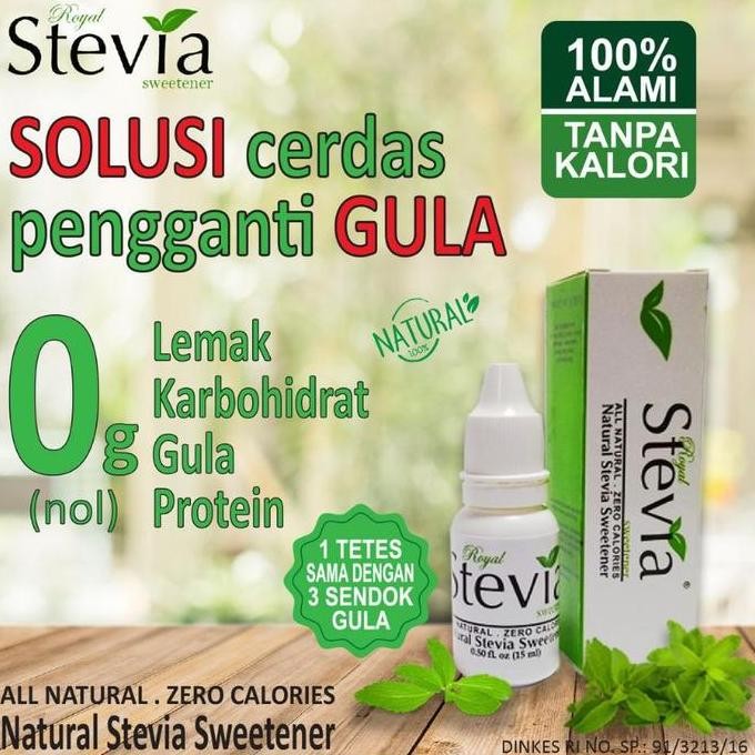 

ROYAL STEVIA Tetes Stevia Sweetener Gula Cair 15 ml