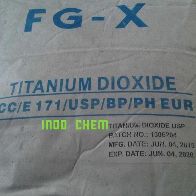 

Titanium Dioxide FGX 500gr USP/Food Grade ex rrc, pemutih makanan