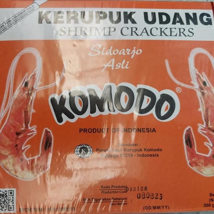

KOMODO krupuk udang Sidoarjo 500 gram (grosir)