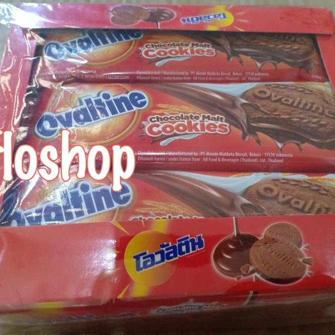 

Biskuit Ovaltine Cookies coklat (Box isi 12)