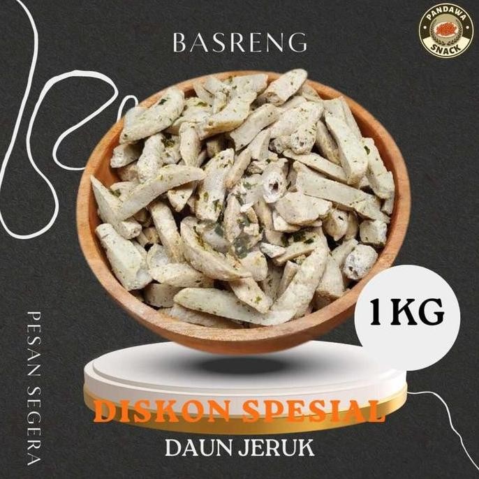 

Basreng 1kg Original Asin Daun Jeruk Baso Goreng Stik Food Pedas Snacks Cemilan