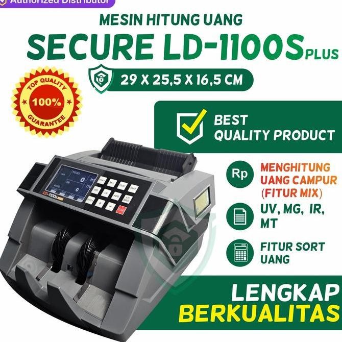

NEW Mesin Hitung Uang Mix Cek Keaslian Uang Secure LD1100S Plus (UV, MG, IR, MT)
