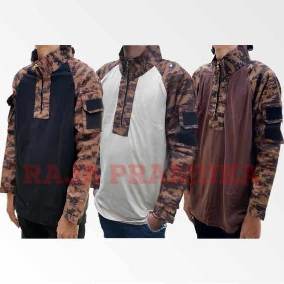 Baju Tactical Loreng Pramuka Seragam Pdl Kegiatan Lapangan Safety Sekolah New Stok