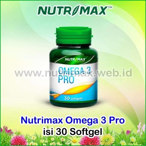 

Terlaris Nutrimax Omega 3 Pro Isi 30 Minyak Ikan Omega3 Vitamin E Otak Jantung