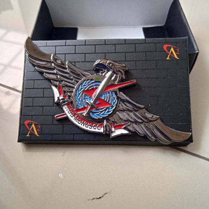 Super Exclusive Brevet Wing Pdh Rdb Monusco Hitam New Stok
