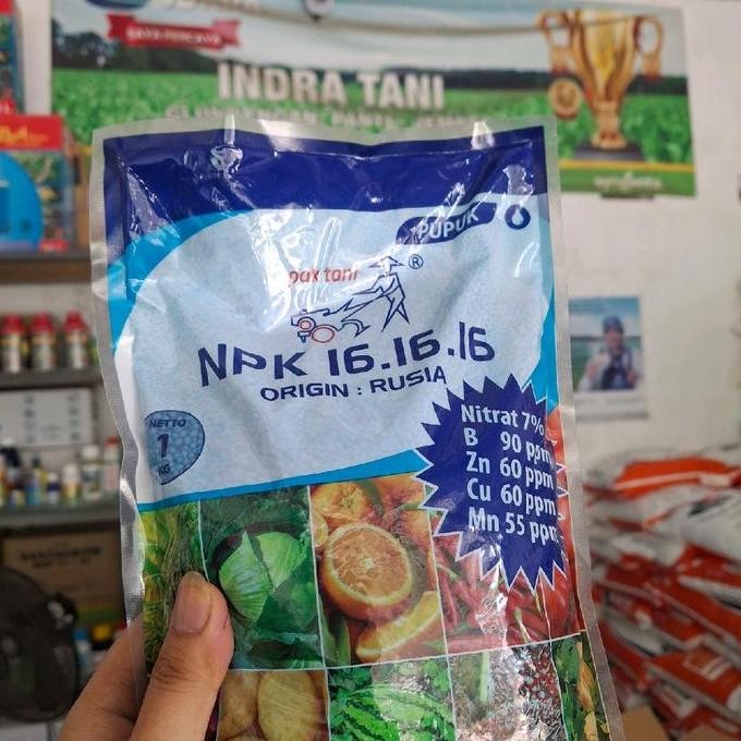 

Terlaris Pupuk Npk Pak Tani 16-16-16 - 1Kg