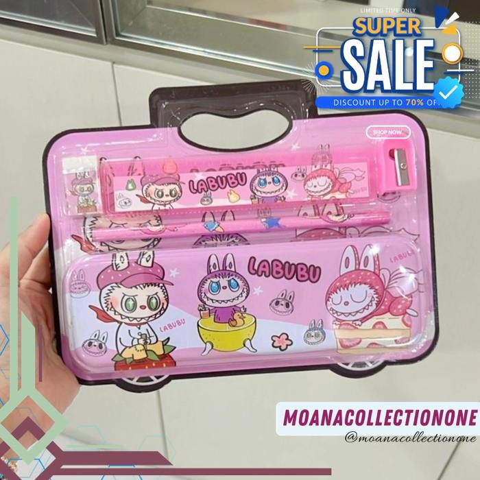 

KOTAK PENSIL LABUBU STATIONERY SET LABUBU PAKET ALAT TULIS SET 6016 DIJAMIN GRATIS ONGKIR