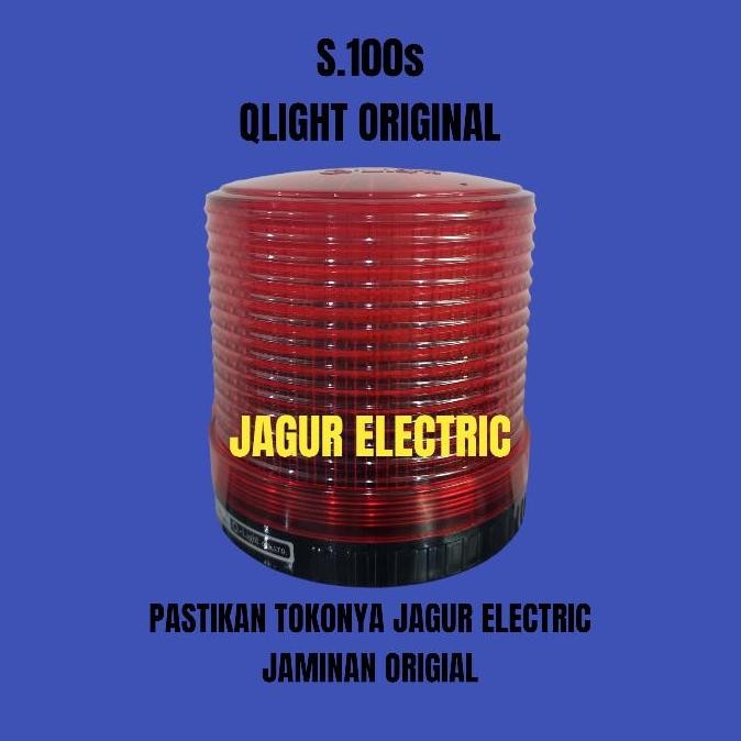 S100S Qlight -220 Vac Red Lampu Flash Qlight Original New Stok