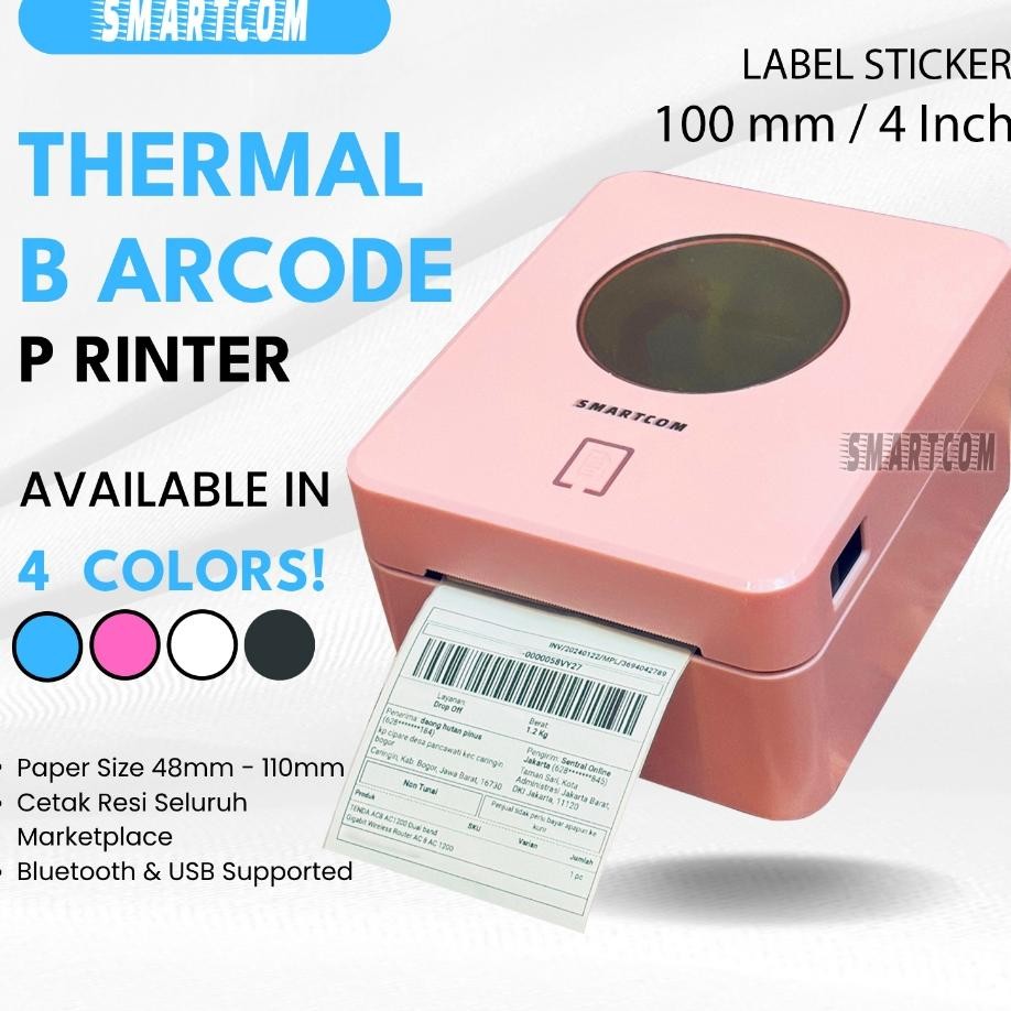 Martcom Printer Thermal Barcode Label Rei 4 Inch Barcode Printer Bluetooth Thermal 100Mm M9250
