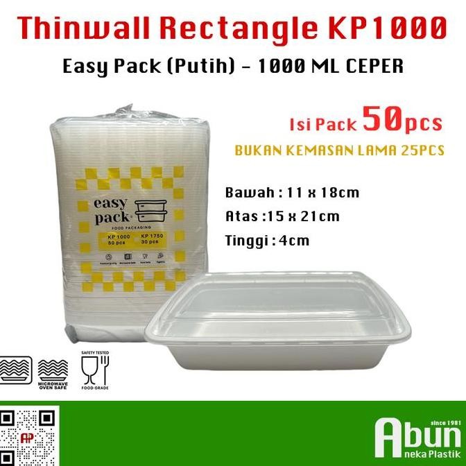 

New Kp-1000 Putih Susu 1000Ml Isi 50Pcs