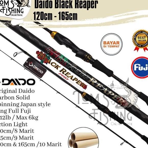 Joran Pancing Daido Bla Reaper Pro Erie Carbon Olid 120Cm 180Cm 512Lb Ring Fuji Tom Fihing