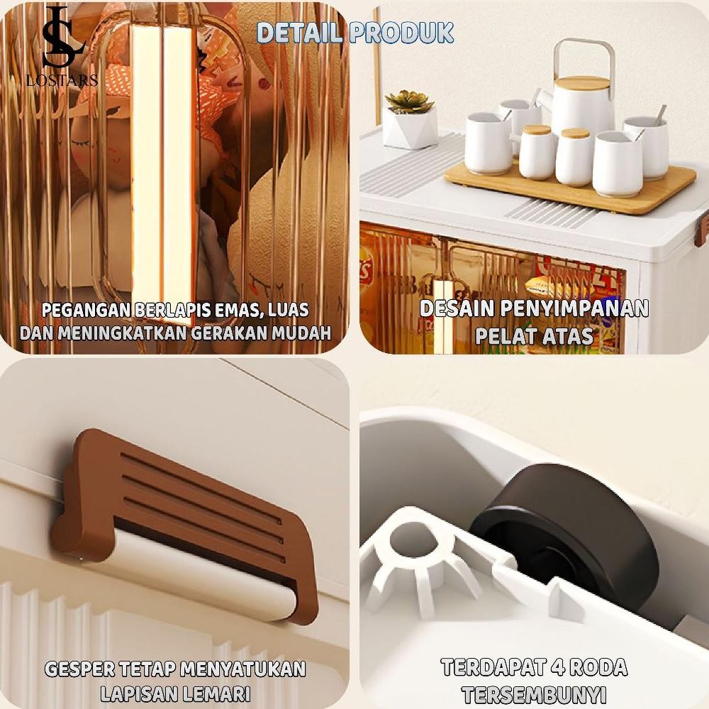 IK LOSTARS Y5&Y6  /Rak Buku Serbaguna/Rak Kabinet Plastik Lipat/Rak Buku Plastik Lipat Tanpa Dirakit