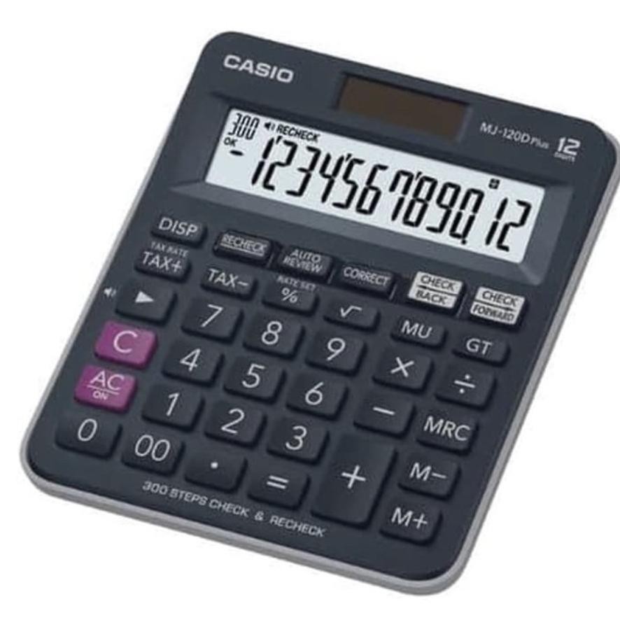 

Terlaris! Qw-45 Casio Mj-120D Plus Colorfull 12 Digit - Check & Correct Calculator / Kalkulator Warna Desktop Viral