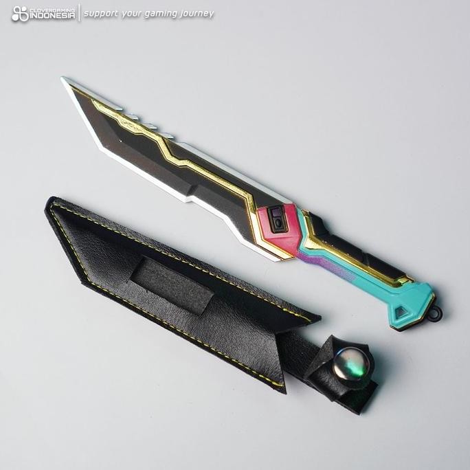 siap kirim miniatur valorant glitchpop dagger weapon knife pisau accessories game