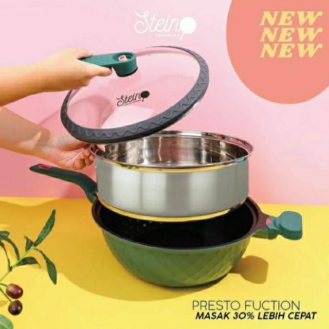 Diskon Stein Cookware Wok Platinum Pressure Cooker