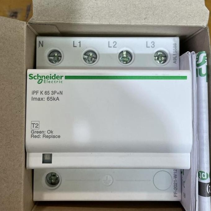 Surge Arrester Schneider Fixed / Arester Acti 9 iPF65 / PF65 3P+N 65kA