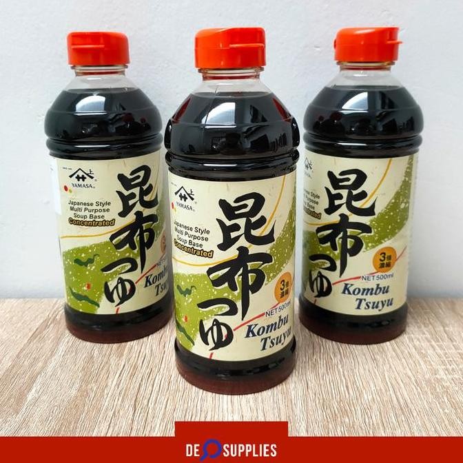 

Tersedia Yamasa Kombu Tsuyu 500ml - Saus ber bumbu Japanese Soup Base