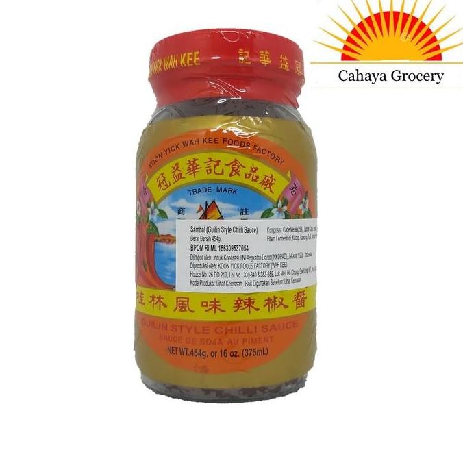 

Ready Koon Yick Wah Kee Guilin style Chilli Sauce 375 Ml