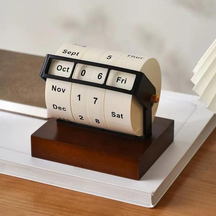 

TERMURAH - Kalender Roda Berputar Rotatable Wheel Calender Kalender Meja Sepanjang Masa Aesthertic Calendar Hiasan Meja