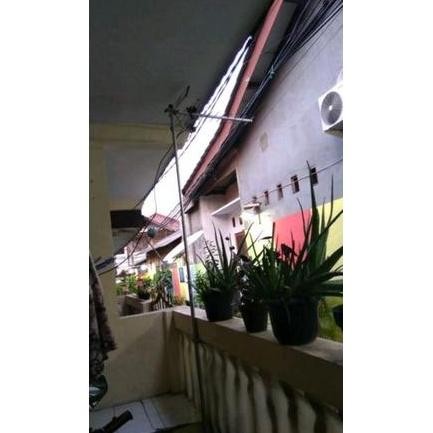Tiang Multifungsi 3m, 3/4 inchi. ( CCTV, WIFI, Antena TV,Bendera dll ),Besi  Pipa  Galvanis 2 susun 