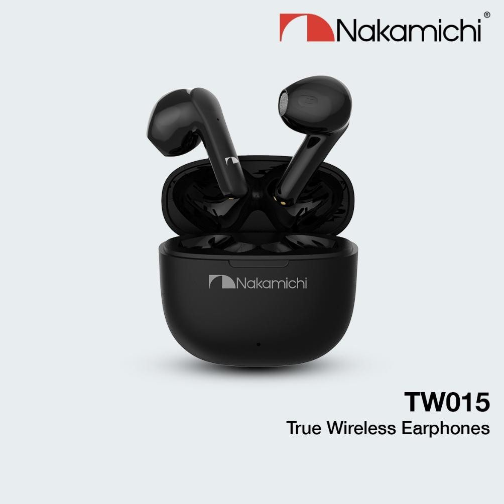 Nakamichi TW015 True Wireless Earphone Bluetooth Gaming TWS HD Black