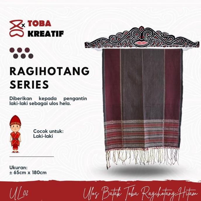 || MONICA / Kain Ulos Batak Hitam Ragihotang ||~~~