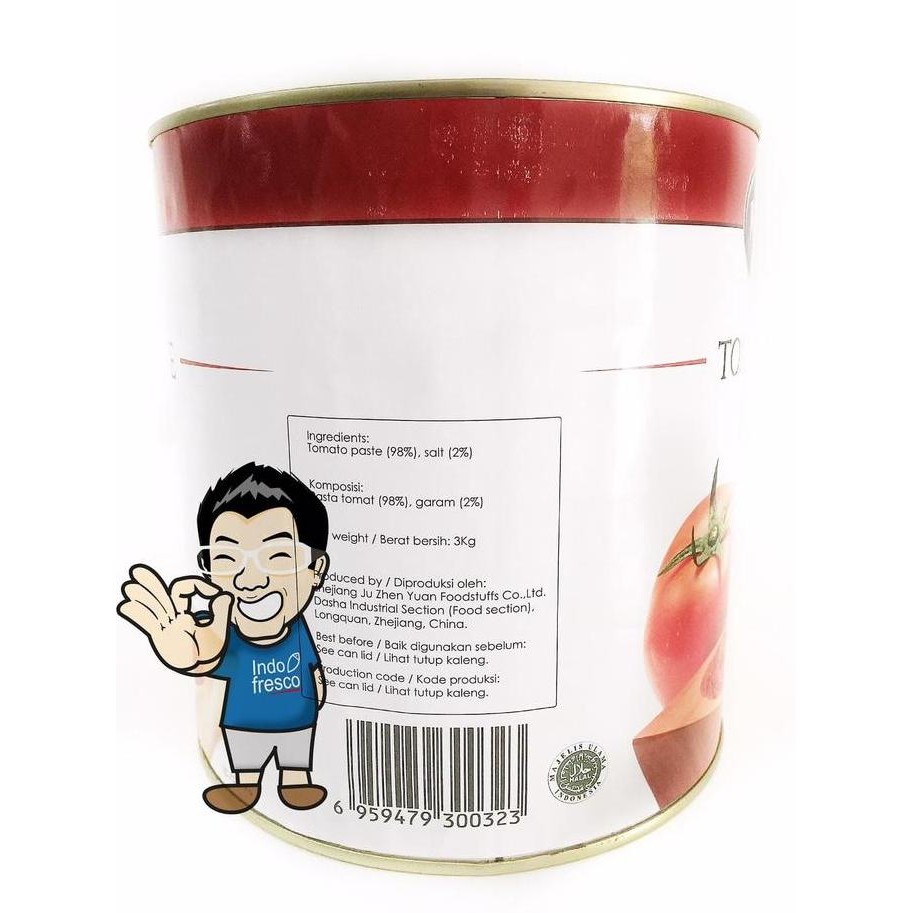 

Diskon! Wilmond Tomato Paste- Pasta Tomat Dalam Kaleng 3Kg