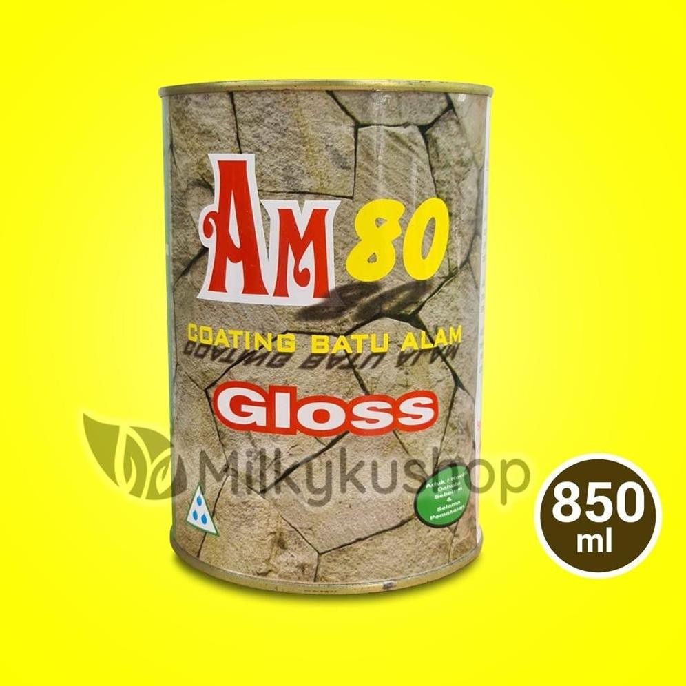 WN Coating Batu Alam AM 80 Gloss 850 ML Pernis Cat Pelapis