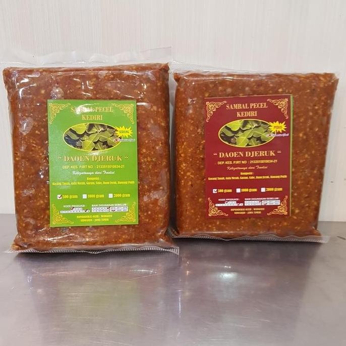

Ready Sambel Pecel Kediri Daun Jeruk 500gr