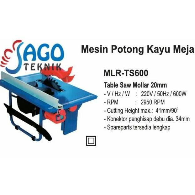 TERMURAH - MESIN TABLE SAW MOLLAR TS600