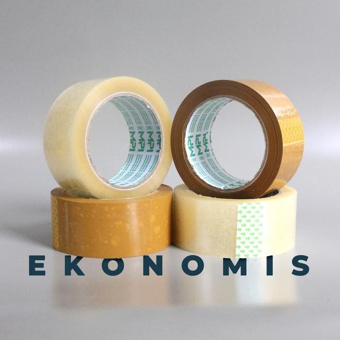 

ready Lakban Bening - Lakban Cokelat MPI Ekomonis 100 Yard Gojek-Grab 1 DUS