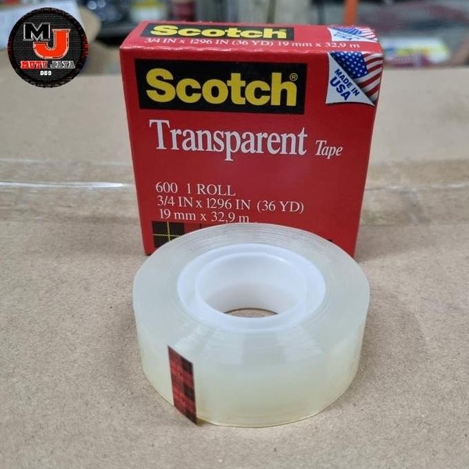 

ready Scotch 3 M Transparent Tape 600 Selotip Bening