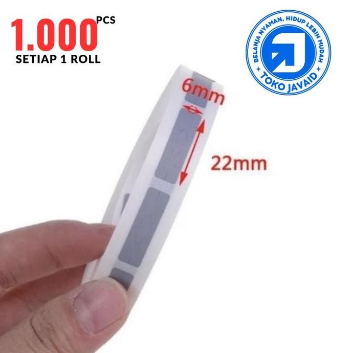 

ready Label Gosok Stiker Gosok Penutup Voucher Sticker Undian Roll 1000pcs