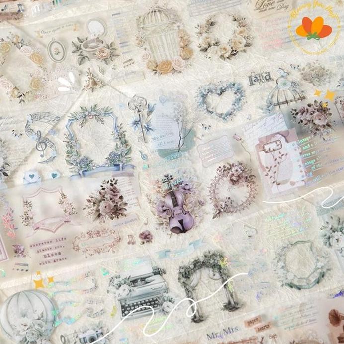 

ready BloomingYourDays 2 Meter Sticker Roll Aesthetic Vintage Retro Stiker untuk Journal Scrapbook Bujo Dekorasi Jurnal deco stiker dekorasi vintage sticker tape roll retro scrapbook decorations