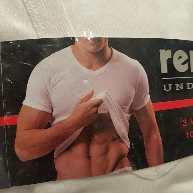 || MONALISA / Renoma Underwear Men - Kaos Dalam pria isi 3 - V Neck ||~~~