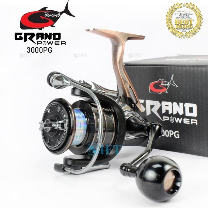 Reel G-TECH GRAND POWER SW 3000 sd 6000 PG | Power Handle SaltWater Metal Body | Sungai Pasiran Laut