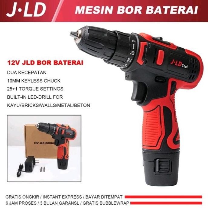 TERMURAH - COD BOR JLD 12V BOR BATERAI 12V JLD 1BAT