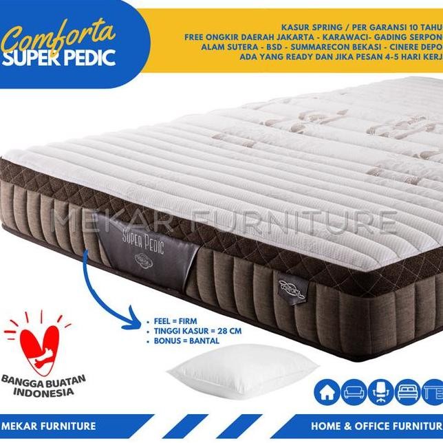 Kasur Spring Bed COMFORTA Super Pedic - 90 X 200