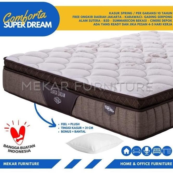 Kasur Spring Bed COMFORTA Super Dream - 180 X 200