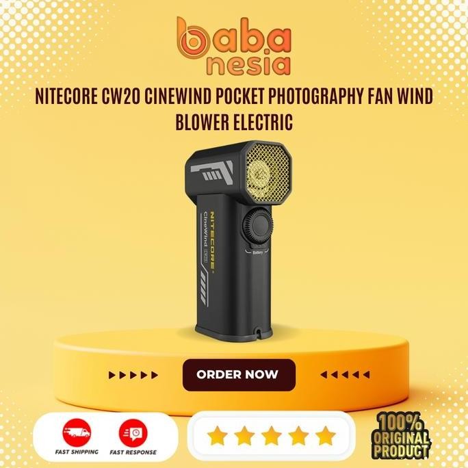 Nitecore Cw20 Cinewind Pocket Photography Fan Wind Blower Electric New Stok