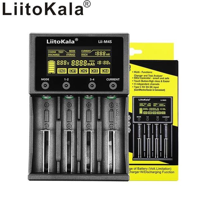 Charge Liitokala Lii-M4S Original New Stok