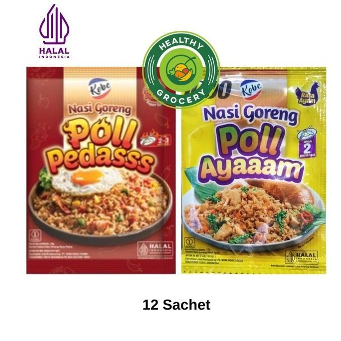 

>>>>>] Kobe Bumbu Nasi Goreng Poll Pedas / Poll Ayam 20gr x 12 Sachet