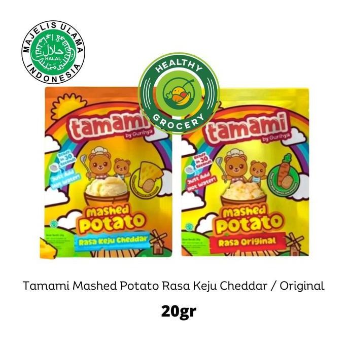 

] Tamami Mashed Potato Rasa Keju Cheddar / Original 20gr / Mashed Potato